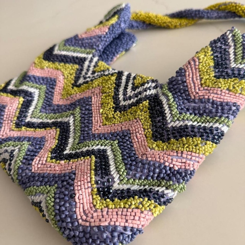 Zigzag Beaded Mini Going Out Bag - Picture 2 of 6
